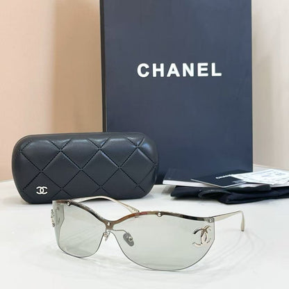 Luxus randlose Shield-Sonnenbrille UV400 – Ansicht 5
