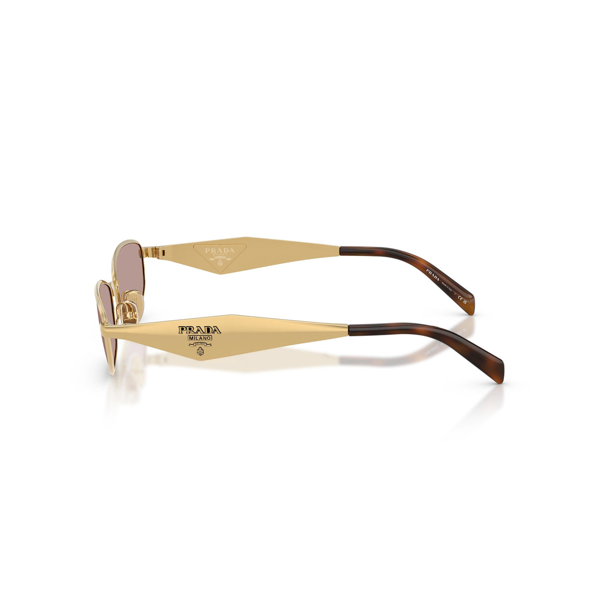 Luxus ovale Metall-Sonnenbrille – Ansicht 2