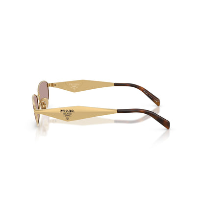 Luxus ovale Metall-Sonnenbrille – Ansicht 2