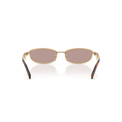 Luxus ovale Metall-Sonnenbrille – Ansicht 3