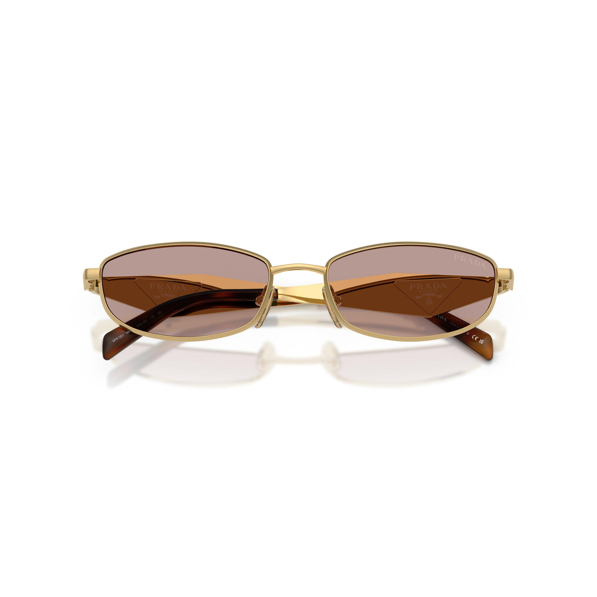 Luxus ovale Metall-Sonnenbrille – Ansicht 5