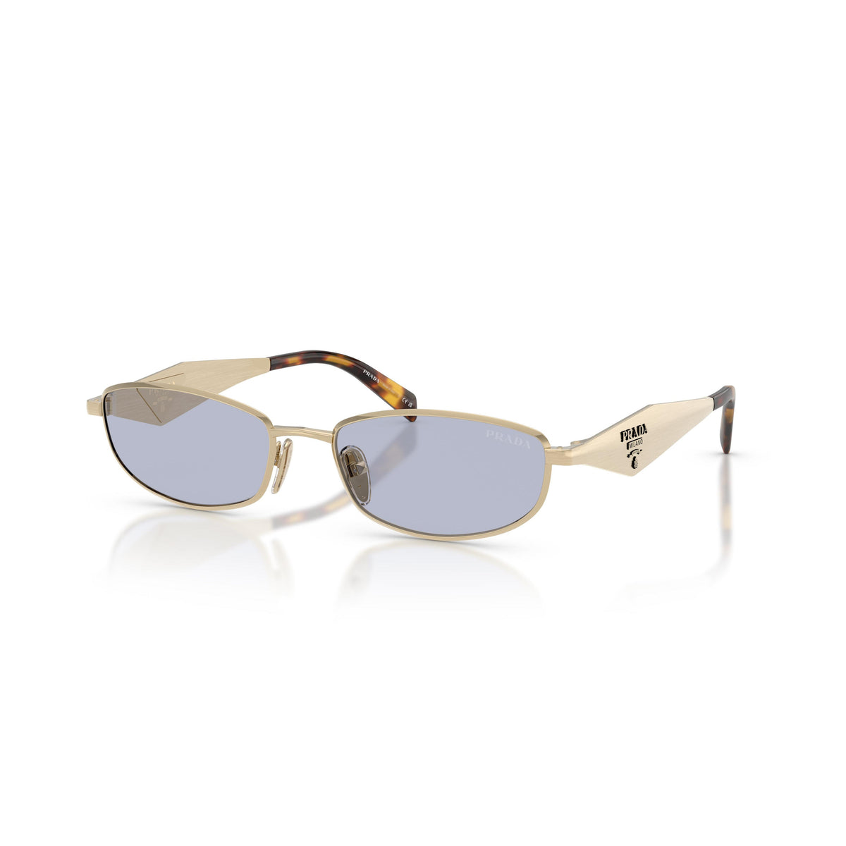 Luxus ovale Metall-Sonnenbrille – Ansicht 7
