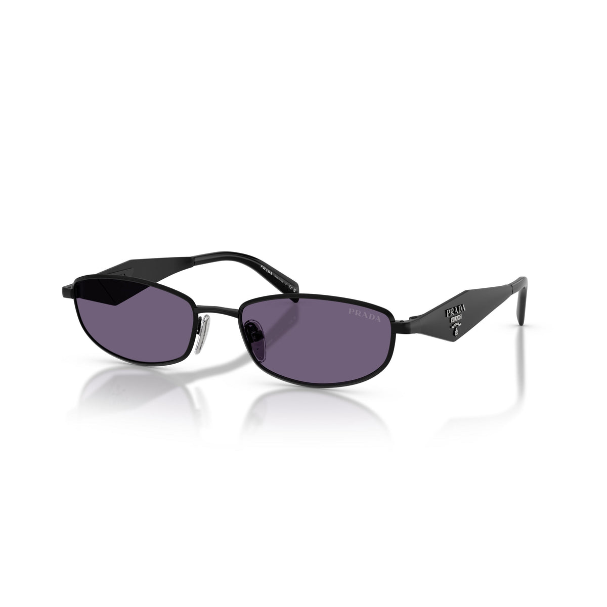 Luxus ovale Metall-Sonnenbrille – Ansicht 8