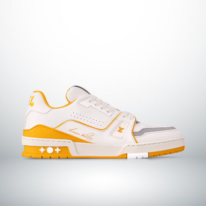 TRAINER Gelb MONOGRAM DENIM Weiß – Produktfoto 1
