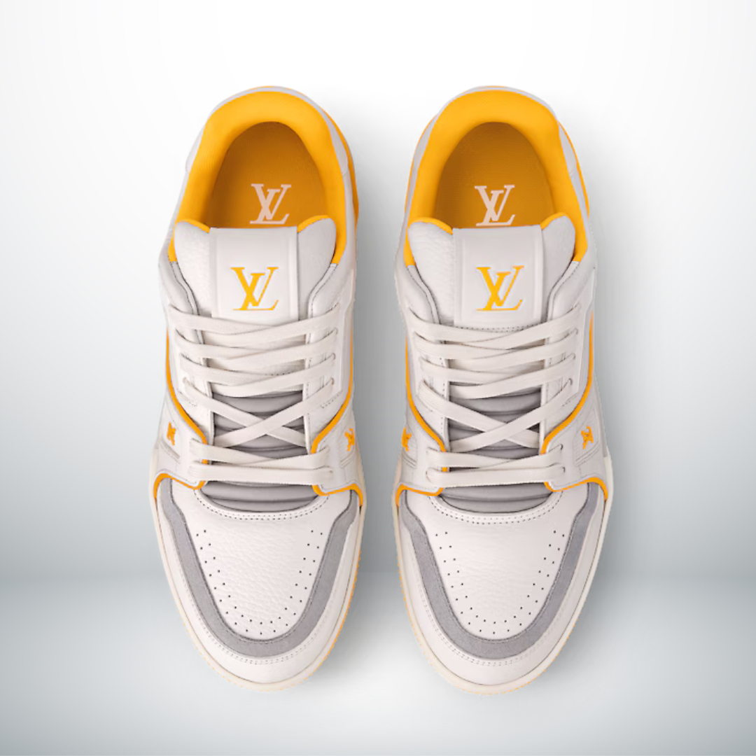 TRAINER Gelb MONOGRAM DENIM Weiß – Produktfoto 2