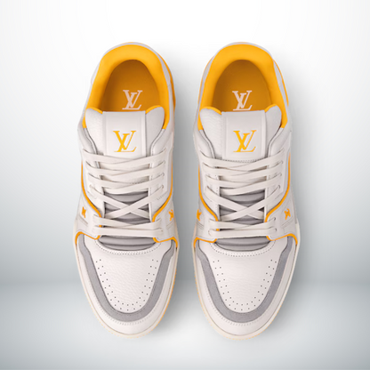 TRAINER Gelb MONOGRAM DENIM Weiß – Produktfoto 2