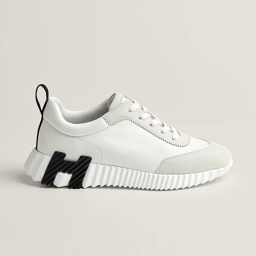 Bouncing Sneaker Veloursleder Weiß – Ansicht 1