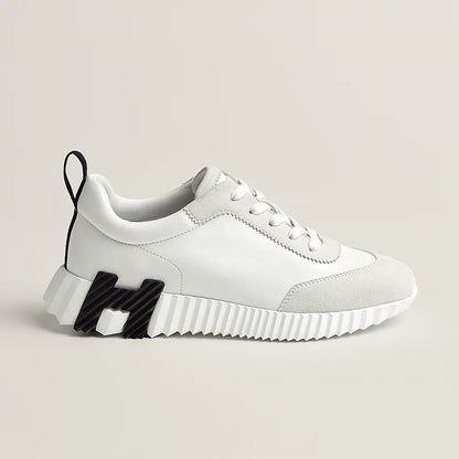 Bouncing Sneaker Veloursleder Weiß – Ansicht 1