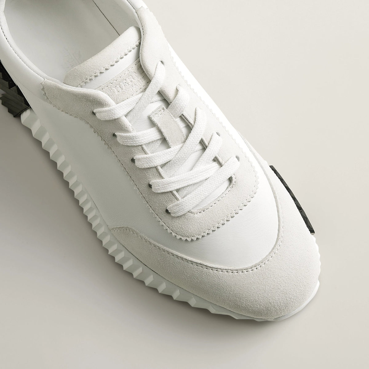 Bouncing Sneaker Veloursleder Weiß – Ansicht 2