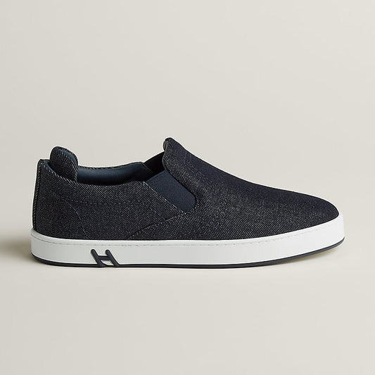 Lucky Slip-on-Sneaker Denimblau – Ansicht 1