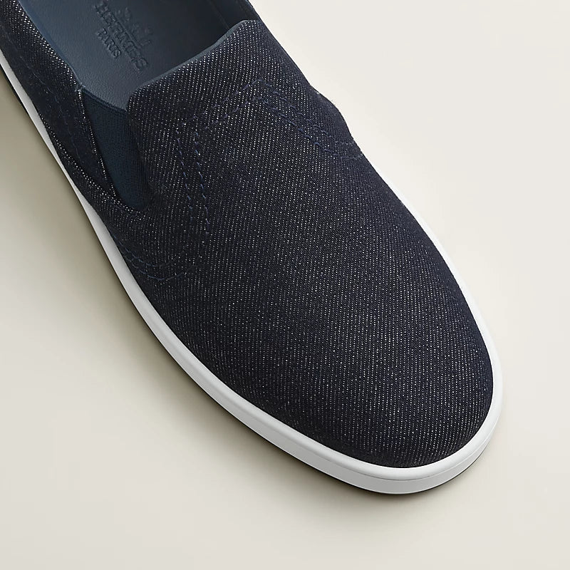 Lucky Slip-on-Sneaker Denimblau – Ansicht 3