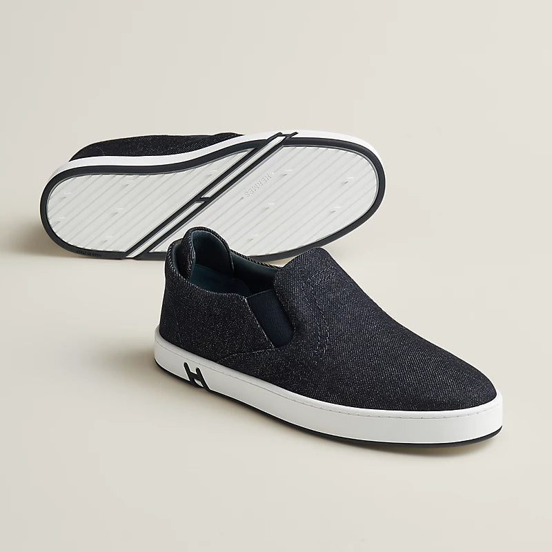 Lucky Slip-on-Sneaker Denimblau – Ansicht 4