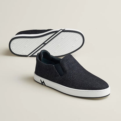 Lucky Slip-on-Sneaker Denimblau – Ansicht 4