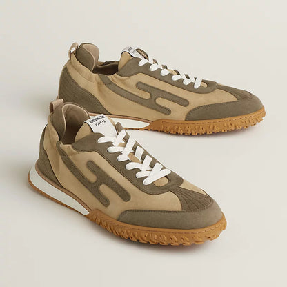 Jet Sneaker Leinenbeige / Tundragrün – Ansicht 1