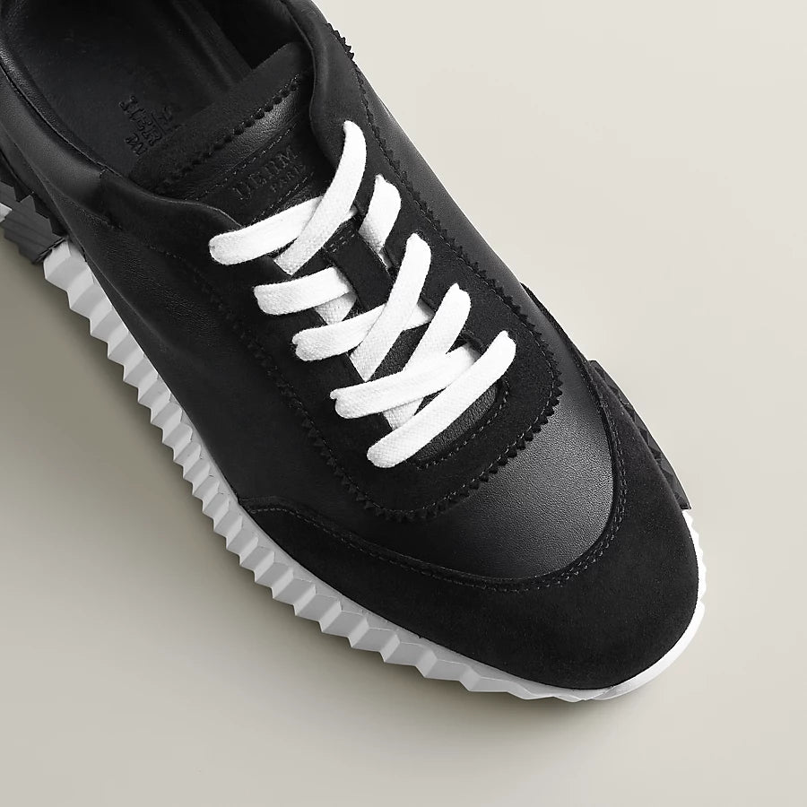 Bouncing Sneaker Veloursleder Schwarz – Ansicht 2