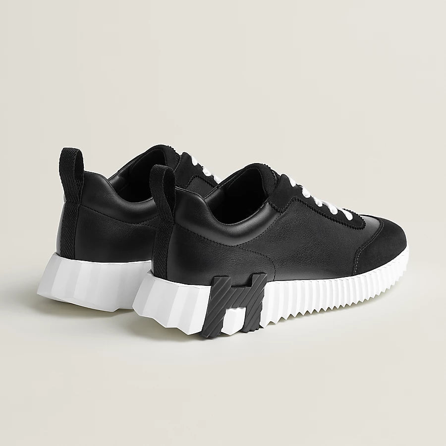 Bouncing Sneaker Veloursleder Schwarz – Ansicht 3