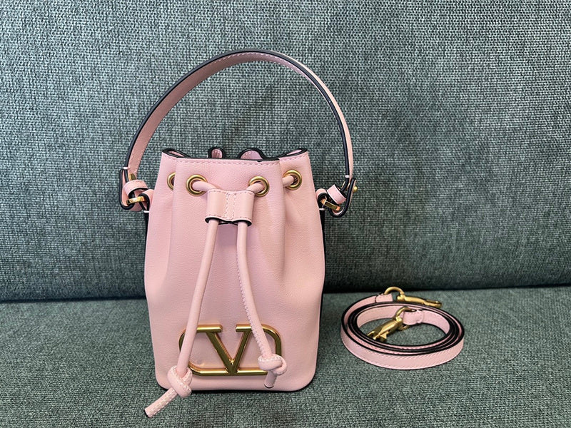 V-Logo Beuteltasche Rosa