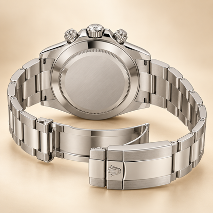 Velaro Chronograph 40 mm mit geschlossenem Metallboden und offenem Gliederarmband
