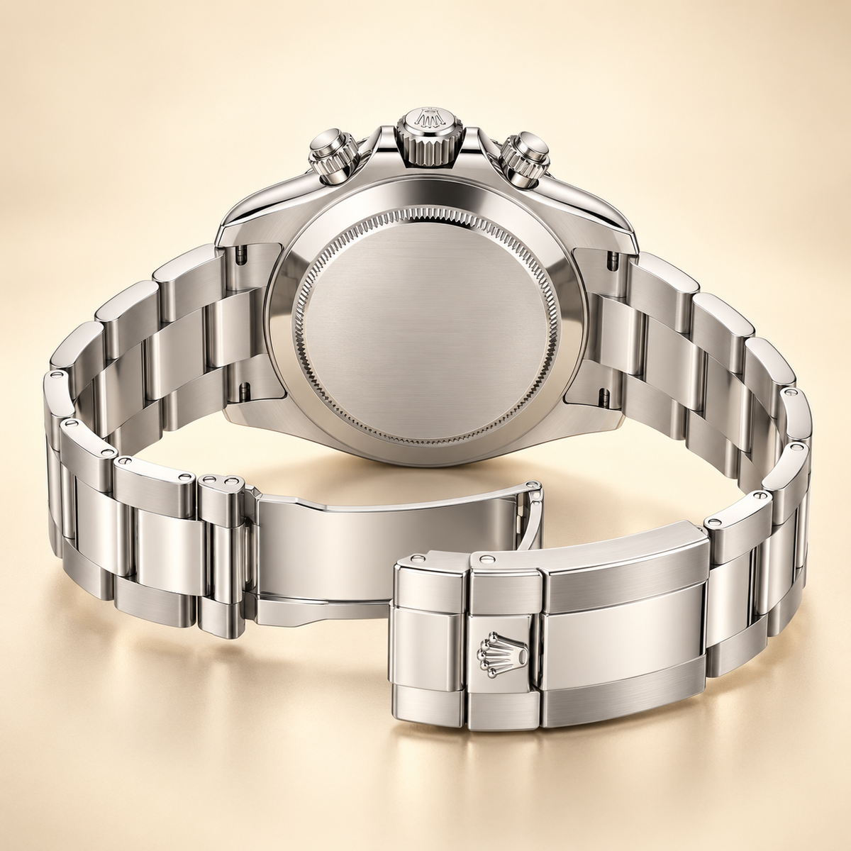 Velaro Chronograph 40 mm mit geschlossenem Metallboden und offenem Gliederarmband
