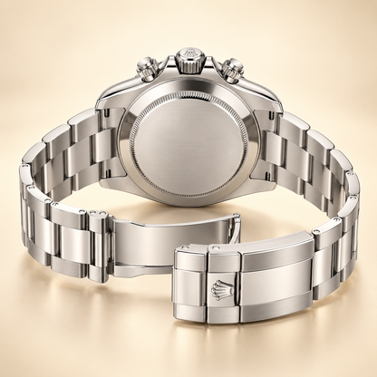 Velaro Chronograph 40 mm mit geschlossenem Metallboden und offenem Gliederarmband
