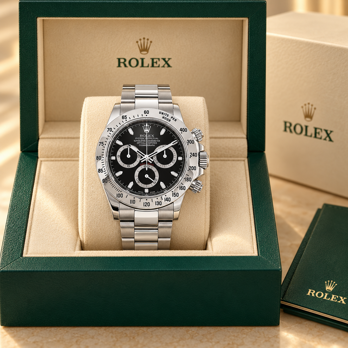 Virello Chronograph in Schwarz und Silberfarben, 40 mm, in Präsentationsbox