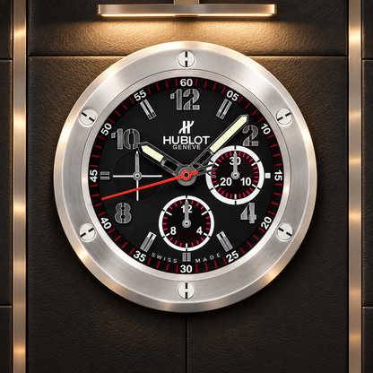 Wanduhr an einer luxuriösen Wand