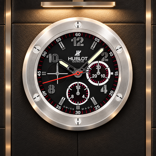 Wanduhr an einer luxuriösen Wand
