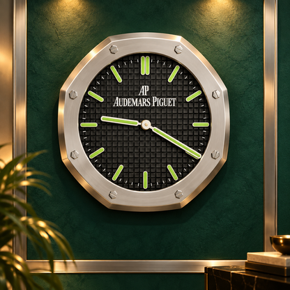 Wanduhr an einer luxuriösen Wand