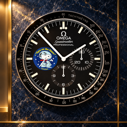 Wanduhr an einer luxuriösen Wand