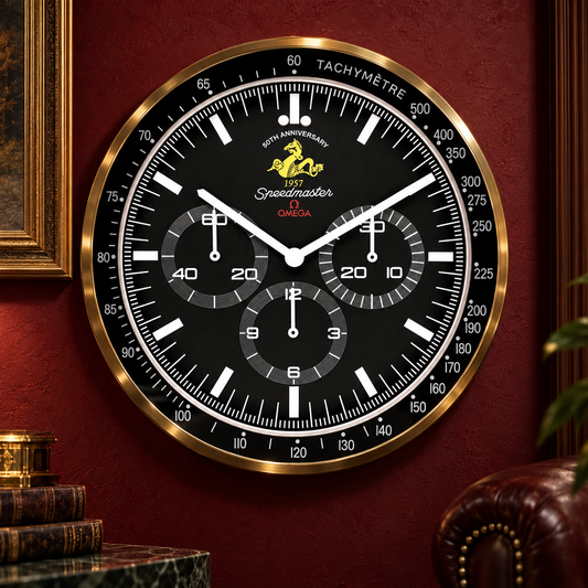 Wanduhr an einer luxuriösen Wand