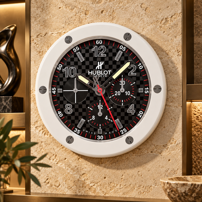Wanduhr an einer luxuriösen Wand