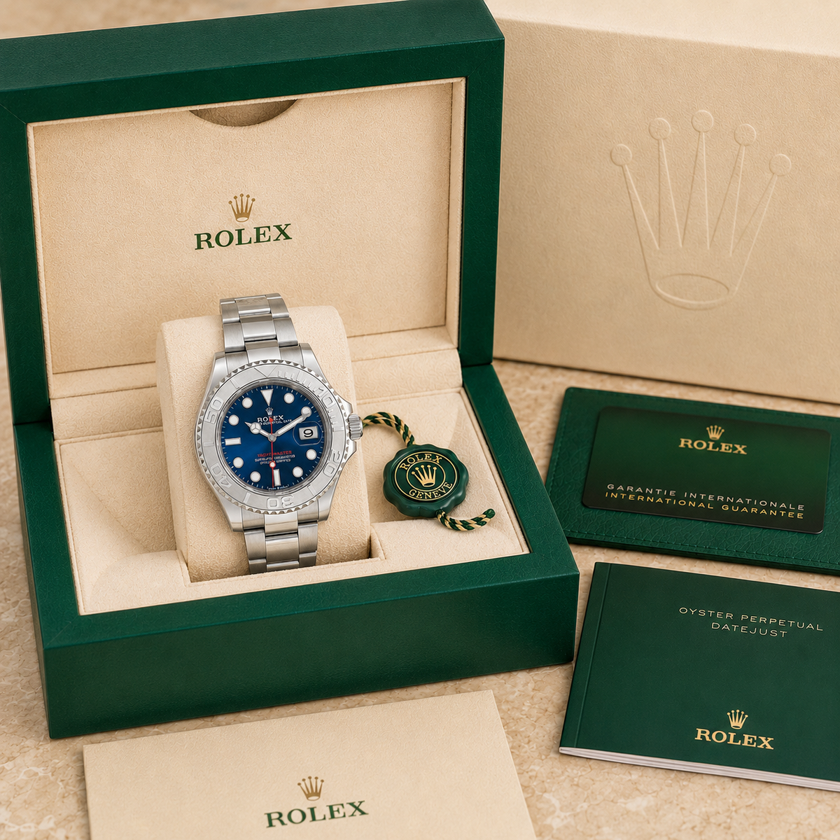 Yacht-Master 126622 "Blue Dial" 40mm complete set met doos en certificaten