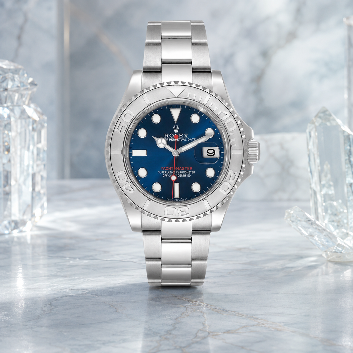 Yacht-Master 126622 "Blue Dial" 40mm – luxuriöse Produktaufnahme
