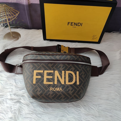Zucca Jacquard-Gürteltasche Braun